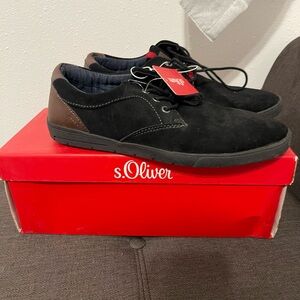 Mens S.Oliver Tennis shoes Black and Brown size 9